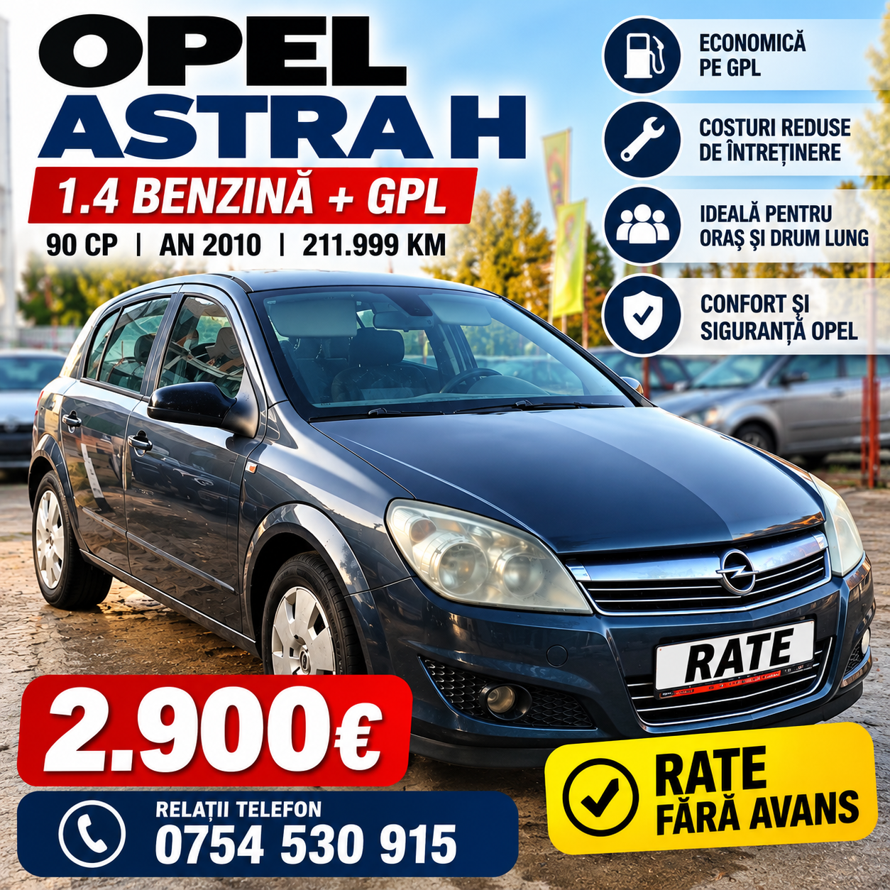 Opel Astra H 1.4 Benzină +GPL