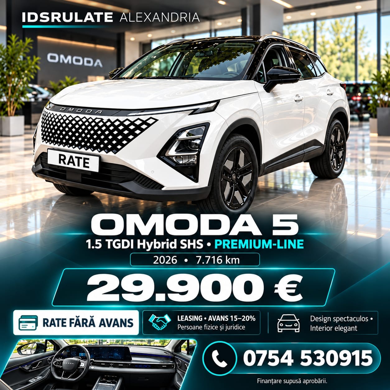 Omoda 5 1.5 TGDI Hybrid – detaliu